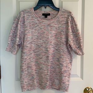 Ann Taylor Puff Sleeve Sweater Tee